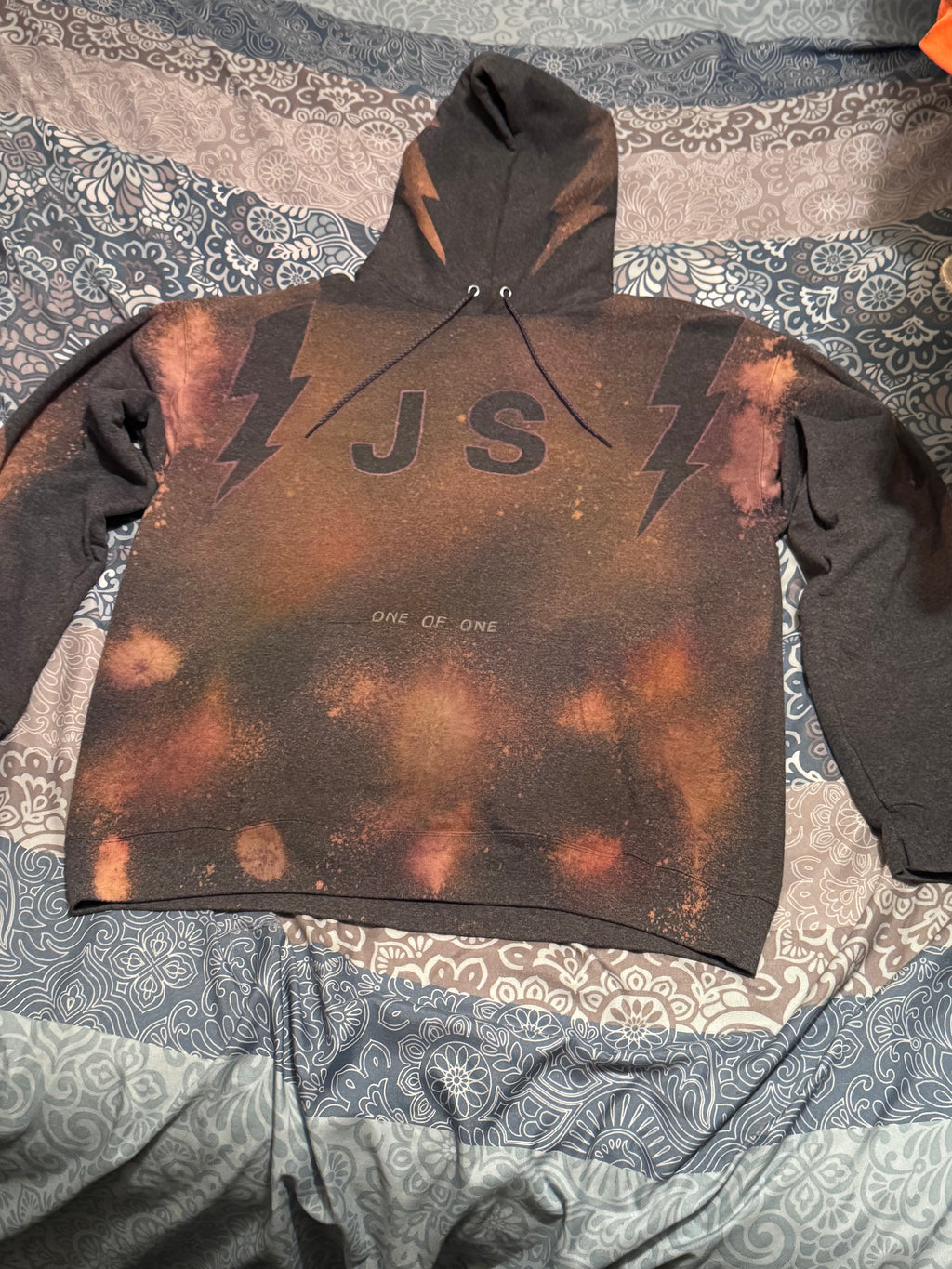1 of 1 Custom Hand-Designed Hoodie - Premium Streetwear