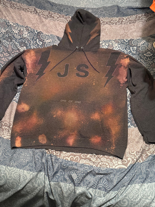 1 of 1 Custom Hand-Designed Hoodie - Premium Streetwear