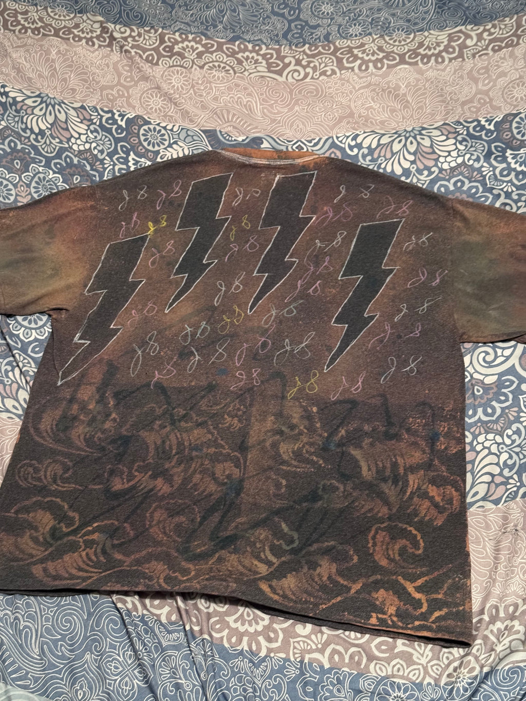 Just Success Lightning Bolt Tee - 1 of 1 Hand-Designed Streetwear