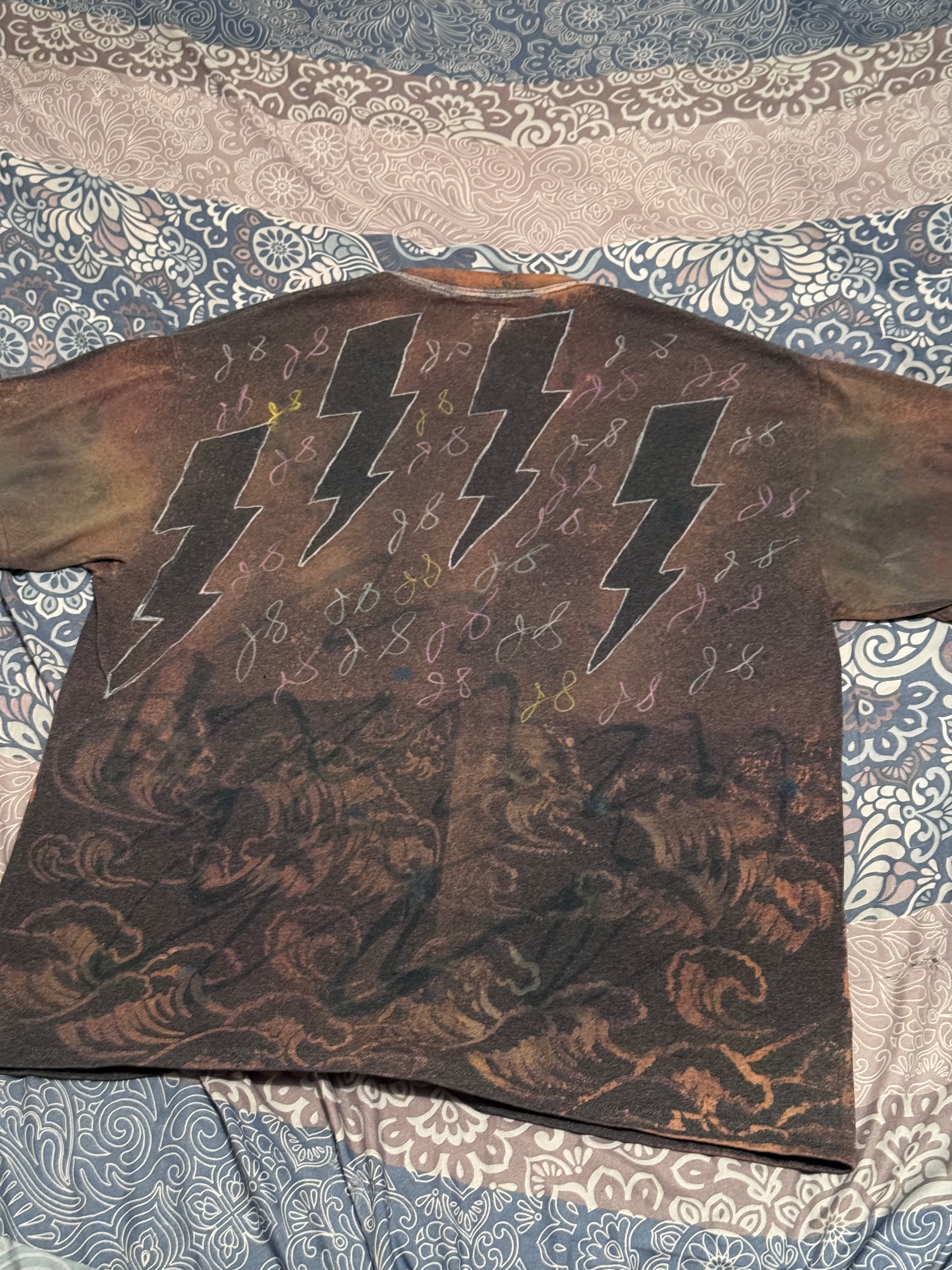Just Success Lightning Bolt Tee - 1 of 1 Hand-Designed Streetwear