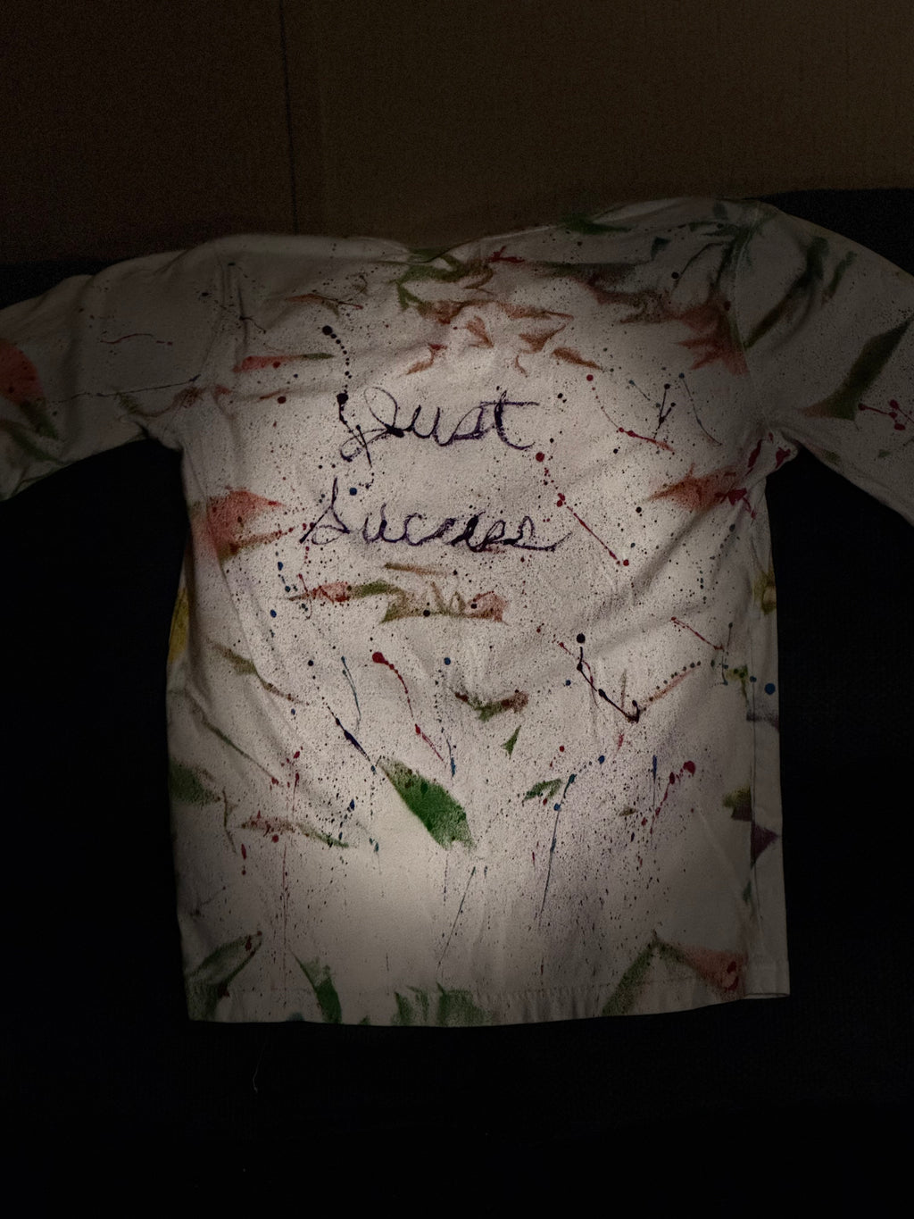 Just Success long sleeve white tee