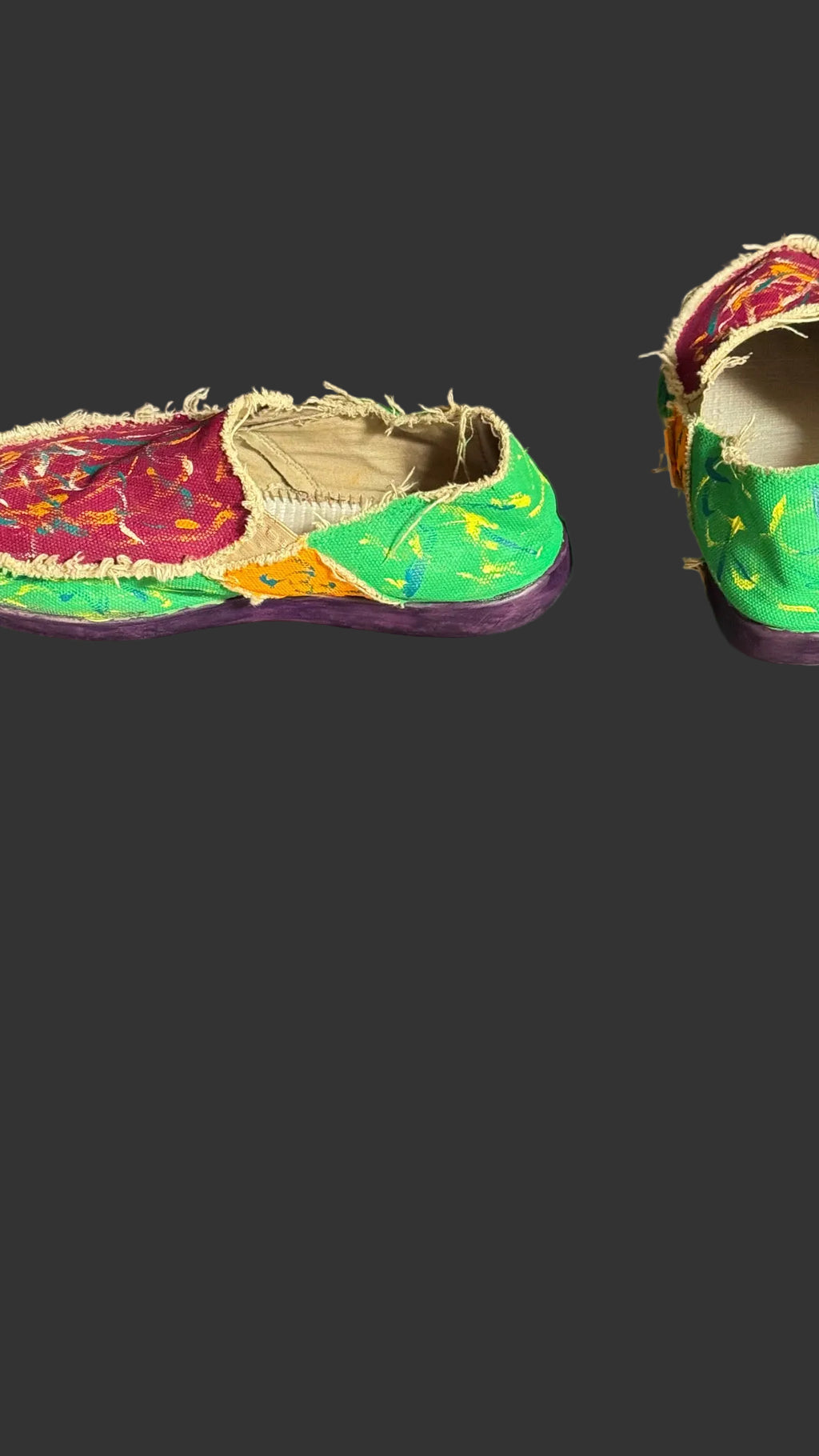 Designer Hand painted vintage crocs