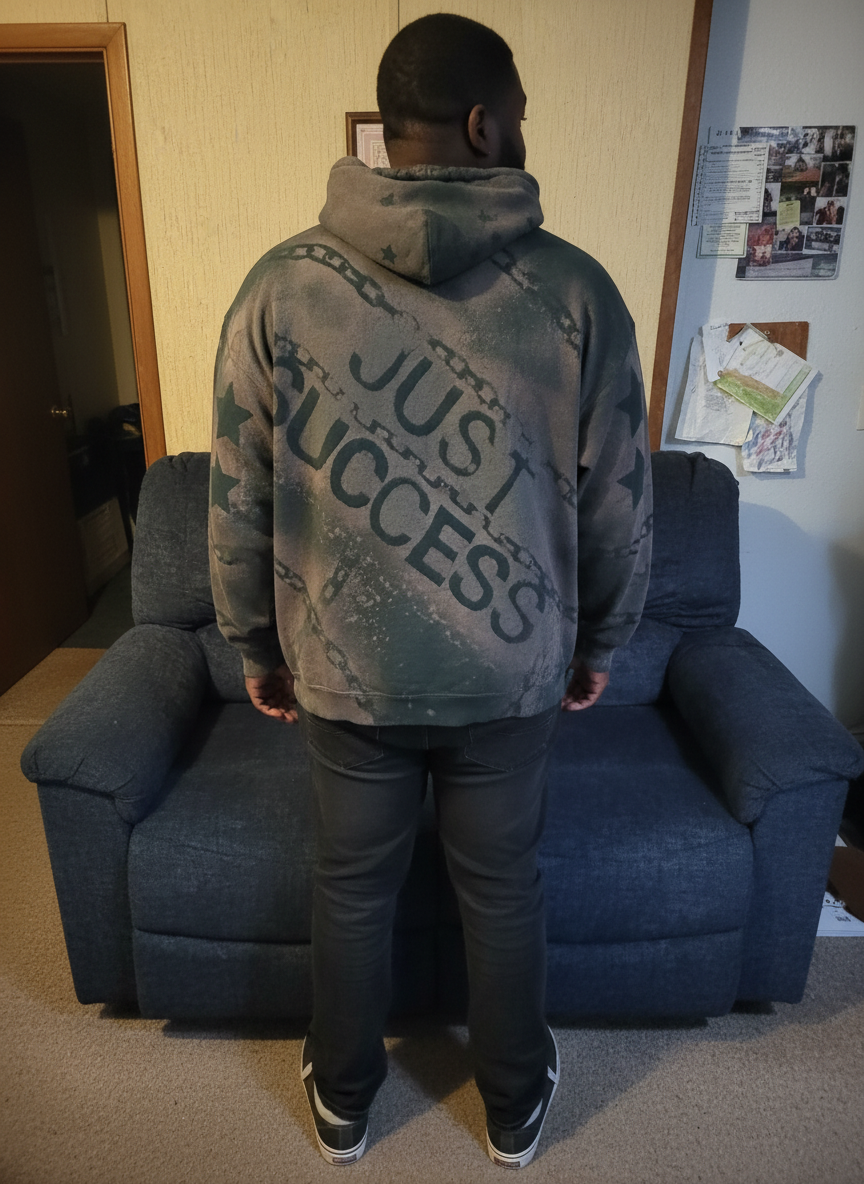 1 of 1 Premium Custom Hoodie - Hand-Designed Cutting-Edge Streetwear