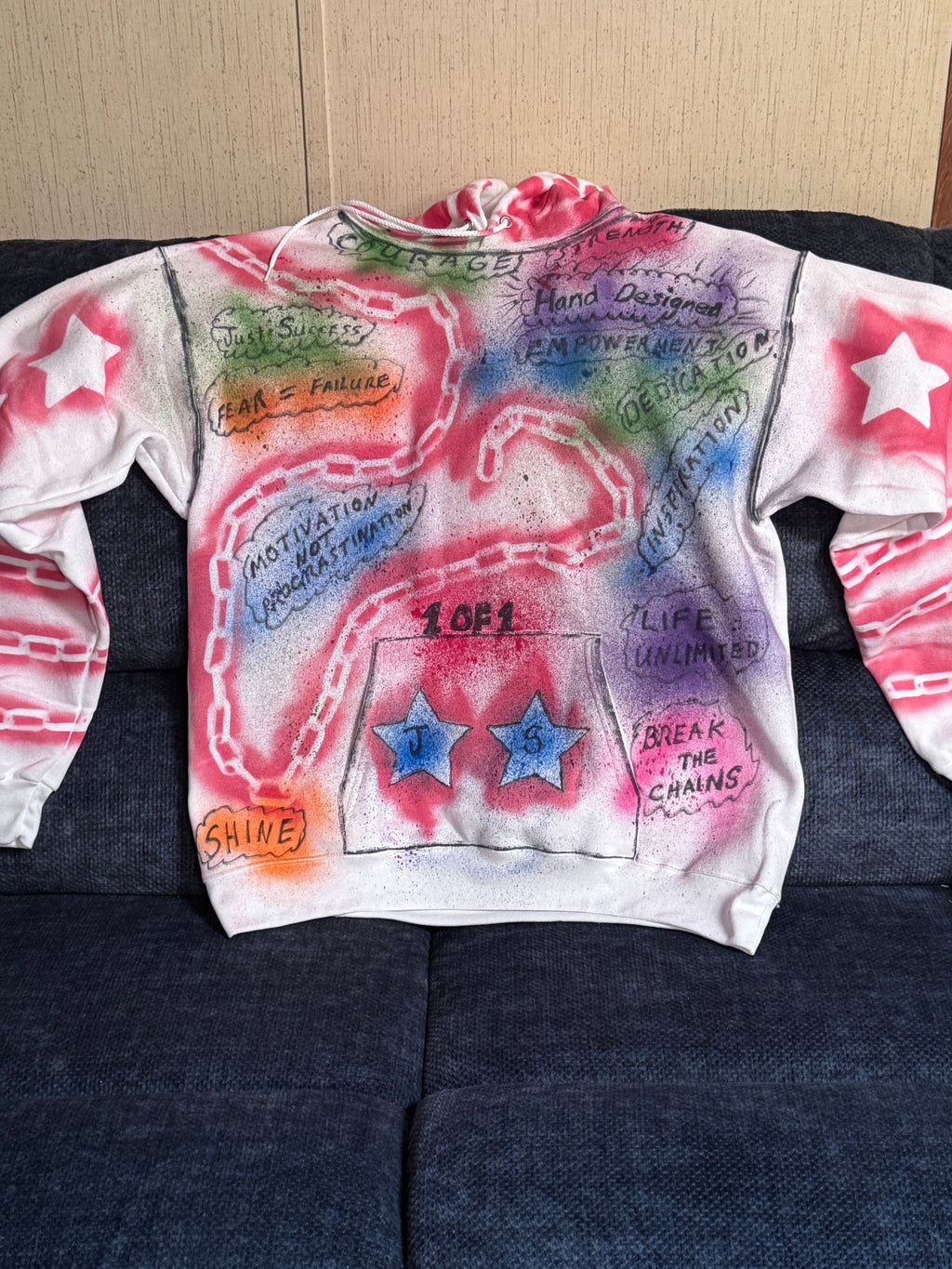 The motivational waffleback hoodie