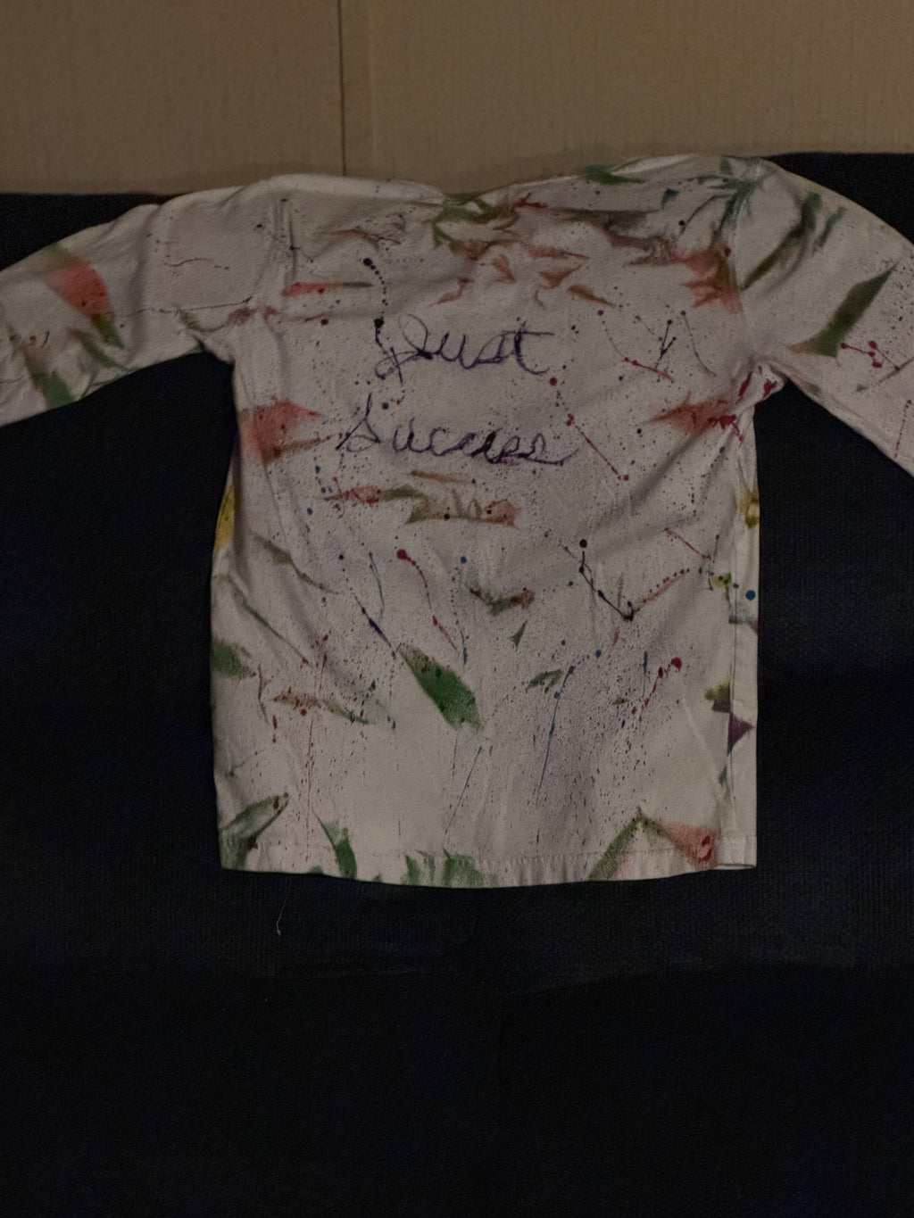 Just Success long sleeve white tee