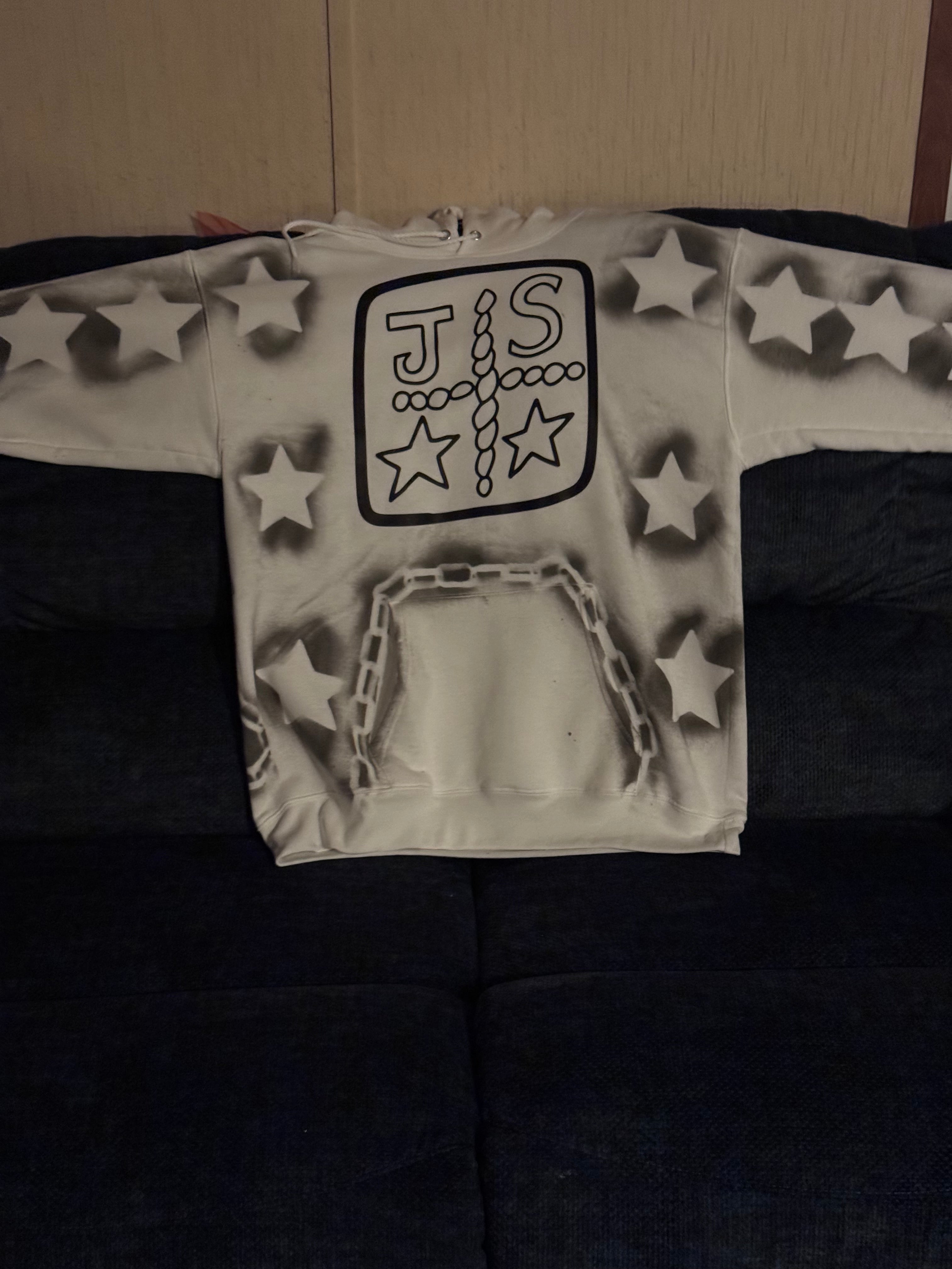 Just Success White & Black DTF Logo Hoodie - 1 of 1 Limited Edition