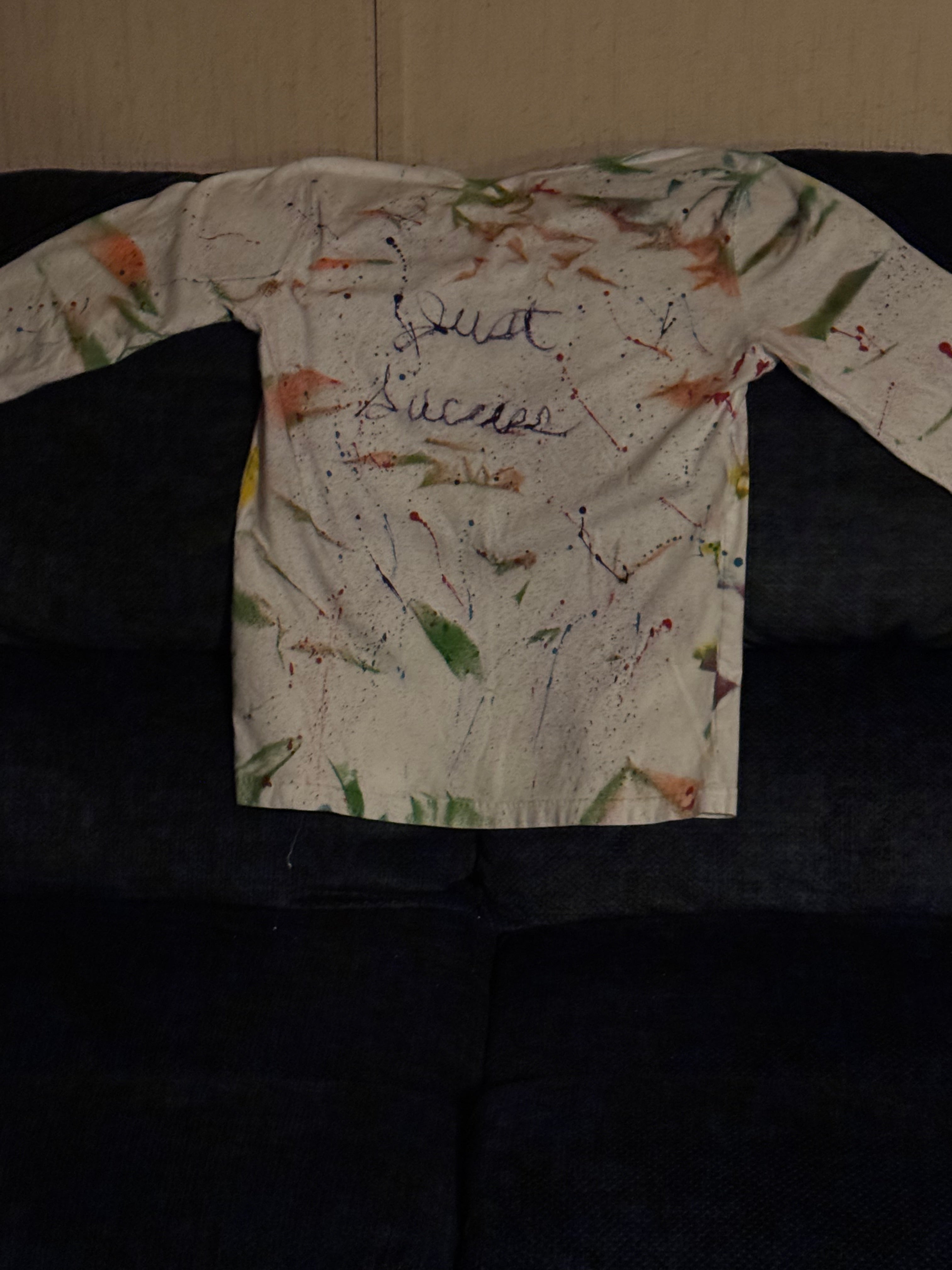 Just Success long sleeve white tee