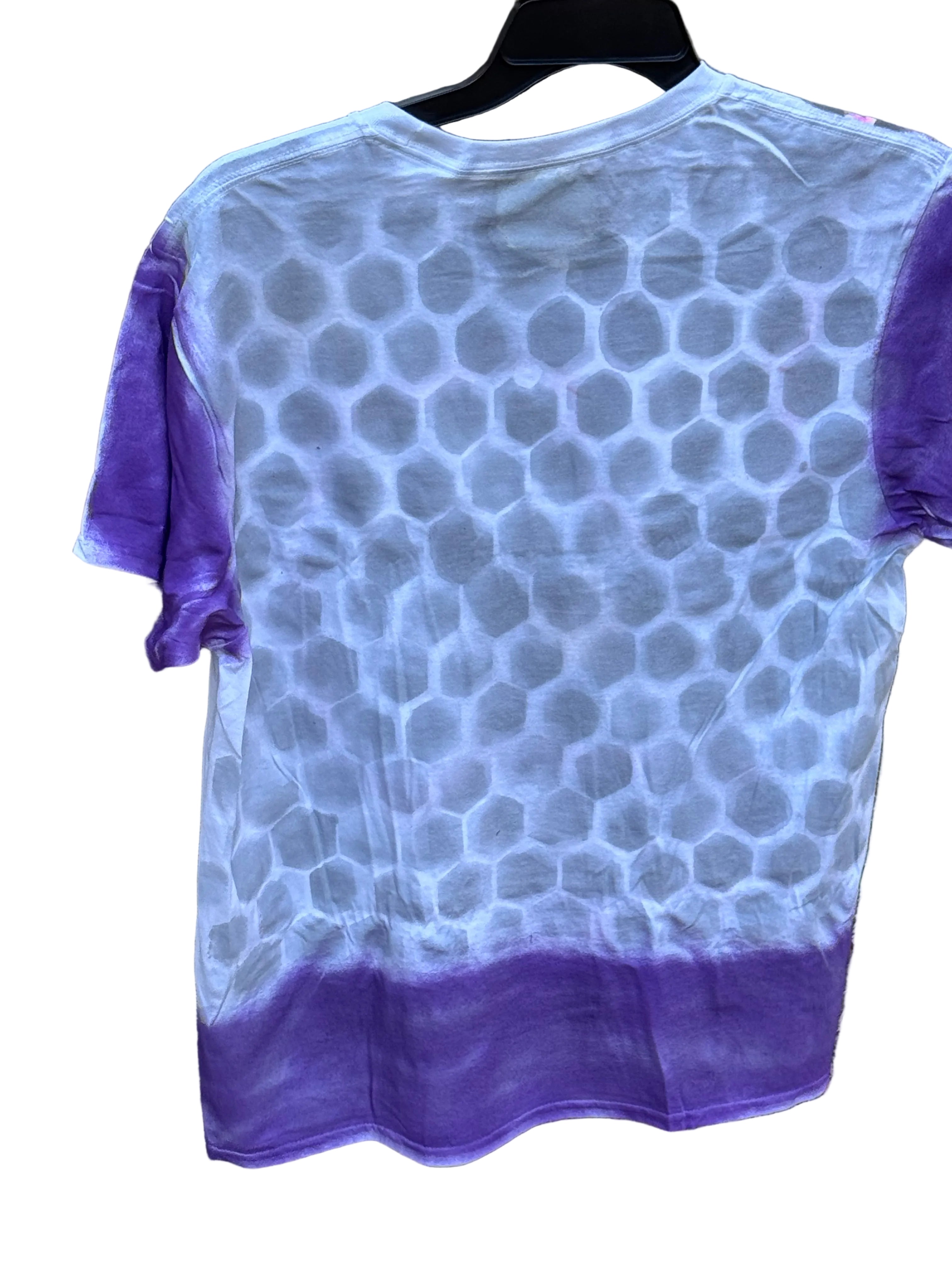 Waffle back design white tee shirt