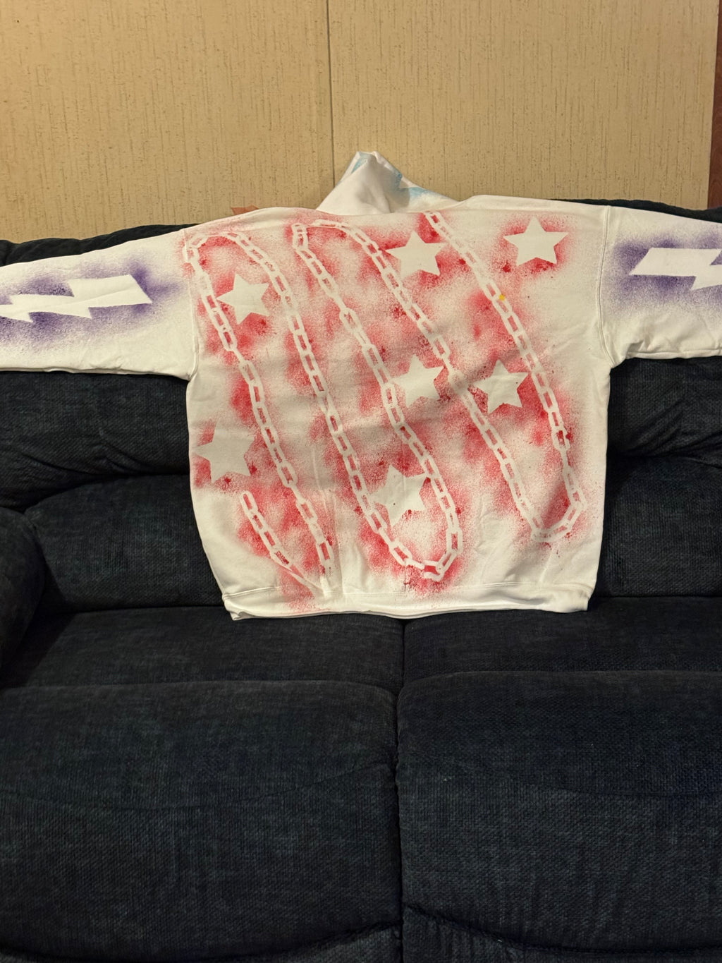 Just Success 1 of 1 Hand-Designed Custom Streetwear Hoodie