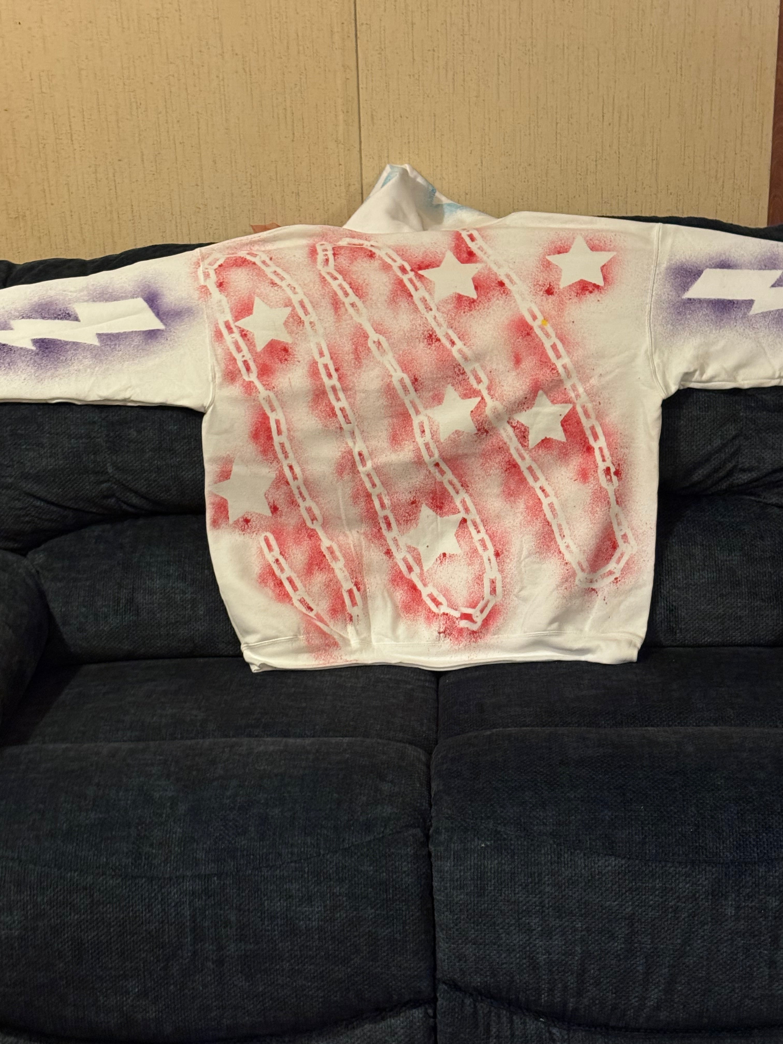 Just Success 1 of 1 Hand-Designed Custom Streetwear Hoodie