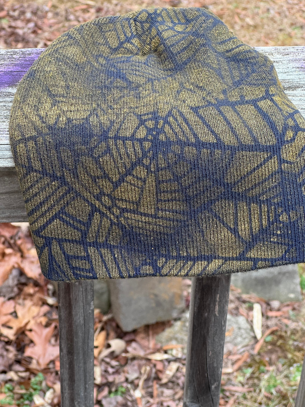 Just Success Blue & Gold Spider Web Knit Cap - Limited Edition Skully