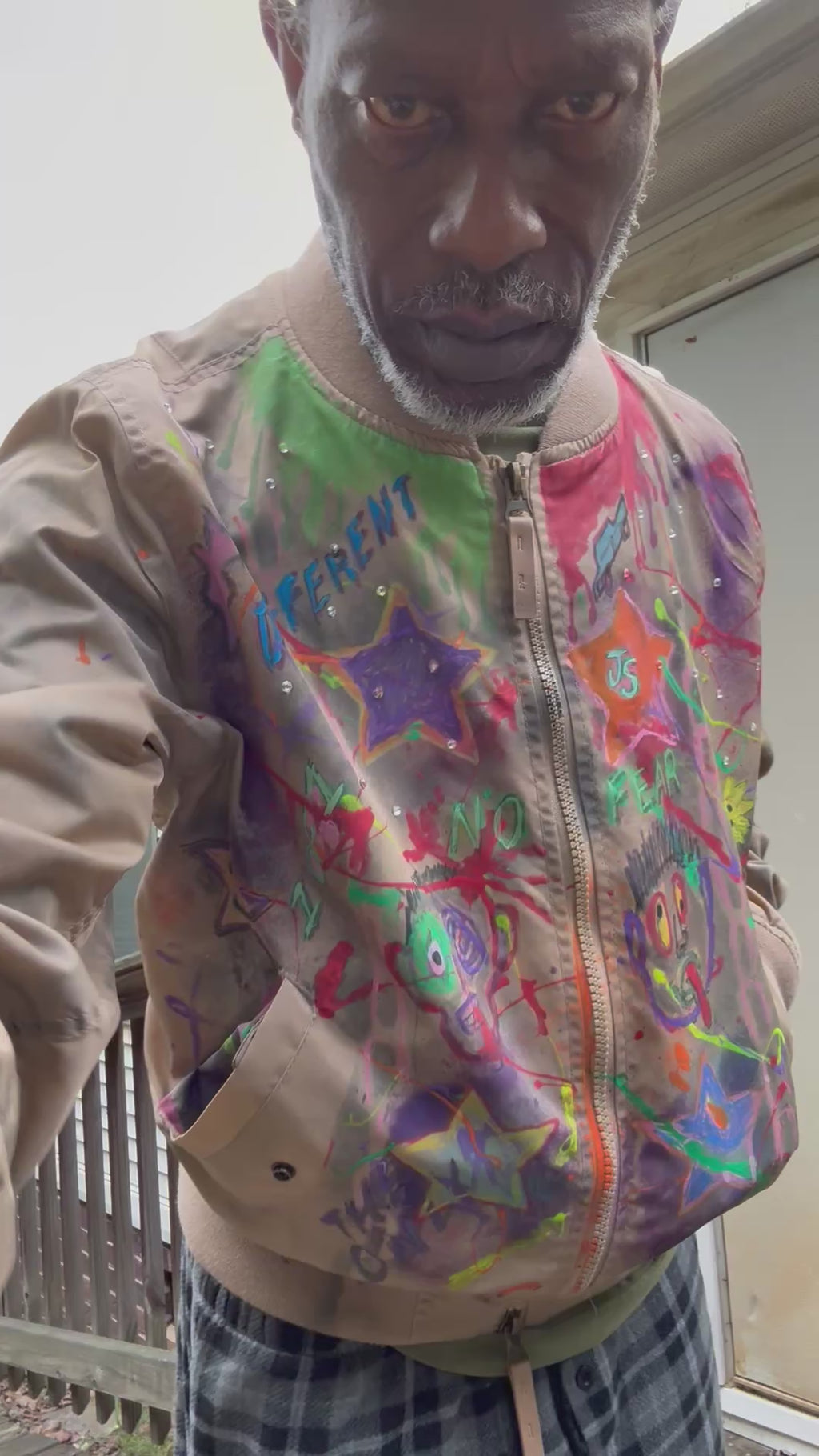 Just Success 1 of 1 Hand-Designed Custom Bomber Jacket